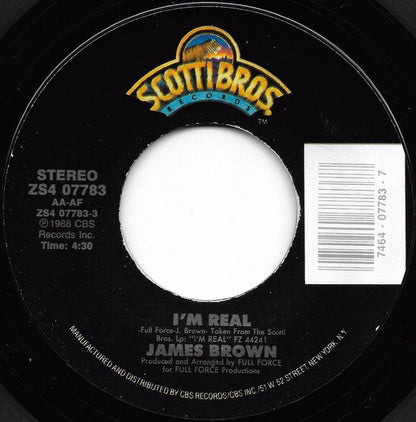 James Brown : I'm Real (7", Styrene)