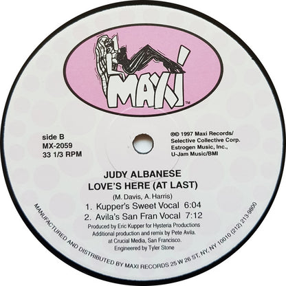 Judy Albanese : Love's Here (At Last) (2x12", Ltd)