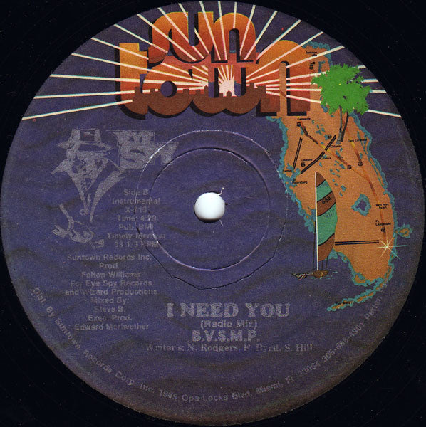 B.V.S.M.P. : I Need You (12")