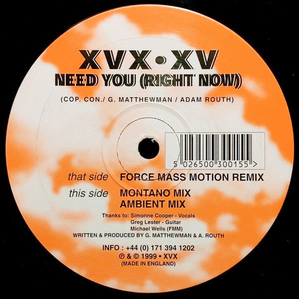 Trumpet Thing : Need You (Right Now) (12")