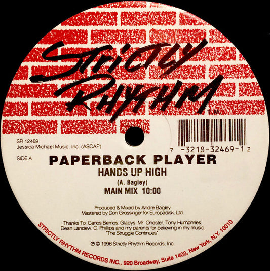 Paperback Player : Hands Up High (12")