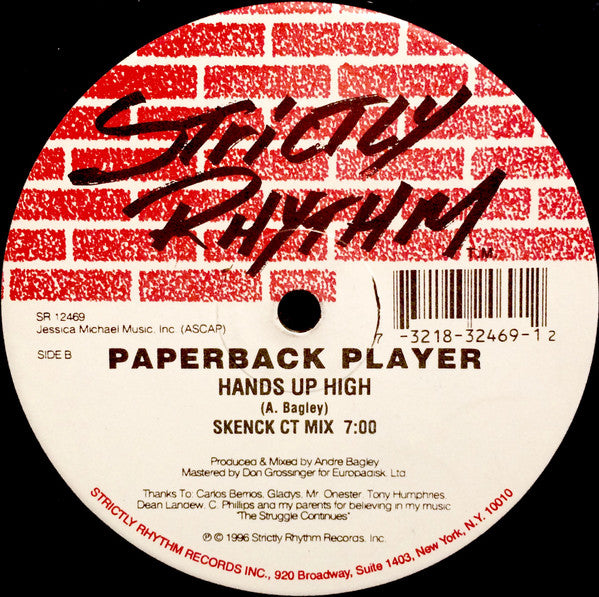 Paperback Player : Hands Up High (12")