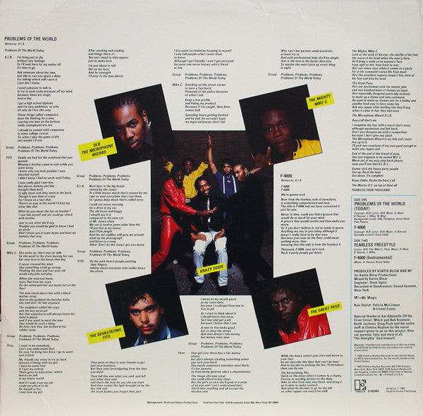 The Fearless Four : Problems Of The World (12", Promo)