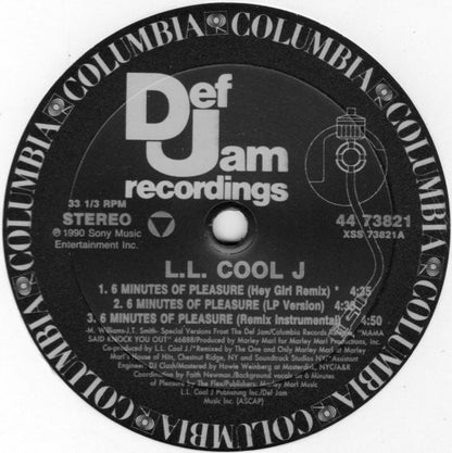 L.L. Cool J* : 6 Minutes Of Pleasure (12", Single)