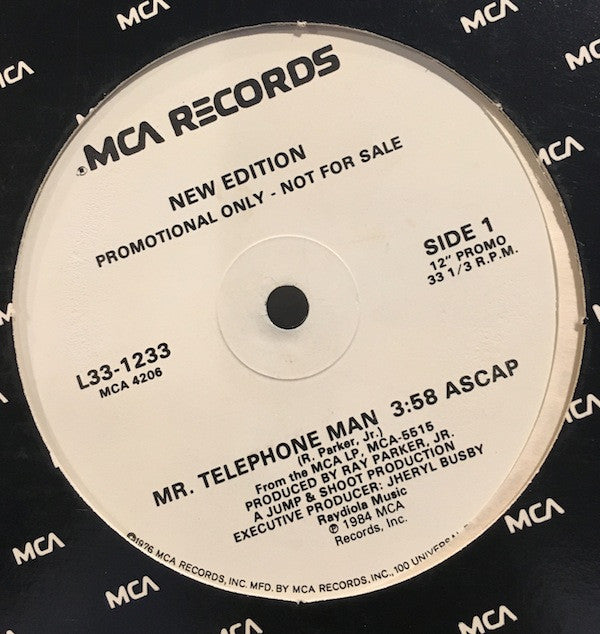 New Edition : Mr. Telephone Man (12", Promo)