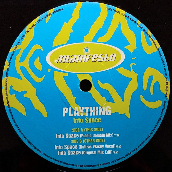 Plaything : Into Space (12")