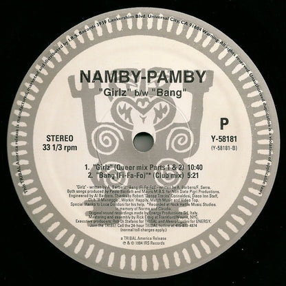 Namby-Pamby* : Girlz / Bang (12")