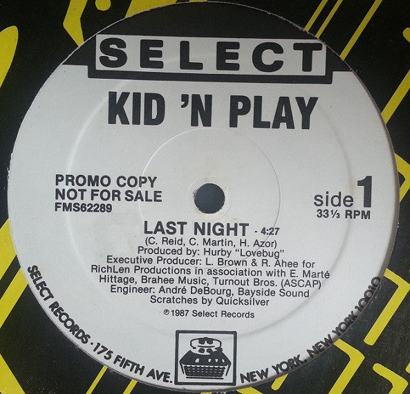 Kid 'N Play* : Last Night (12", Promo)