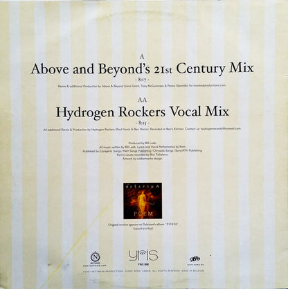 Delerium Featuring Rani : Underwater (Remixes By Above & Beyond • Hydrogen Rockers) (12")