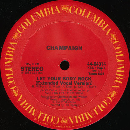 Champaign : Let Your Body Rock (12")