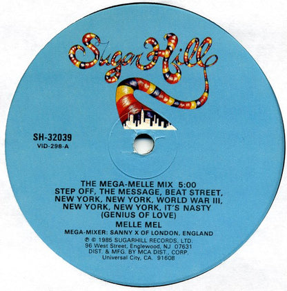 Melle Mel : The Mega-Melle Mix (12", P/Mixed)