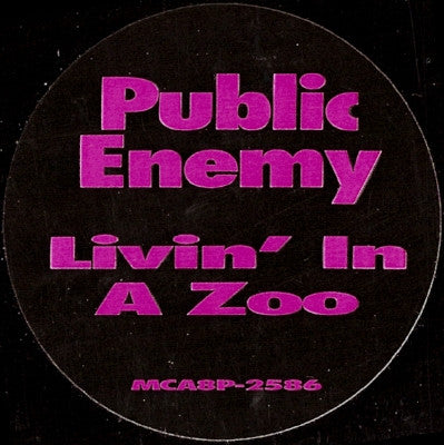 Public Enemy : Livin' In A Zoo (12", Promo)