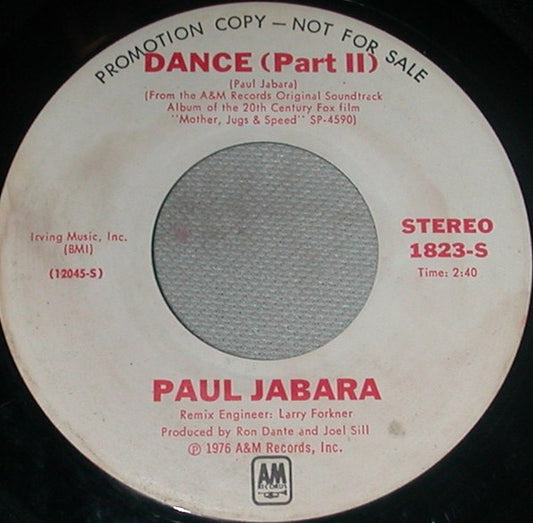 Paul Jabara : Dance (7", Promo)