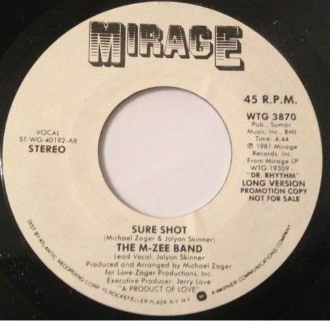 The M-Zee Band : Sure Shot (7", Promo)