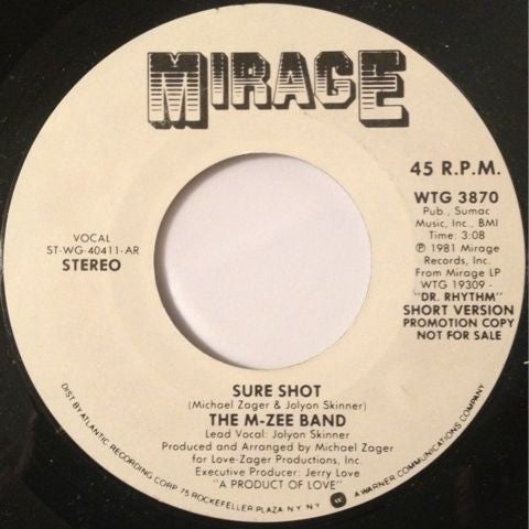 The M-Zee Band : Sure Shot (7", Promo)
