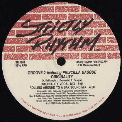 Groove 2 Featuring Priscilla Basque : Originality / Attraction (12")