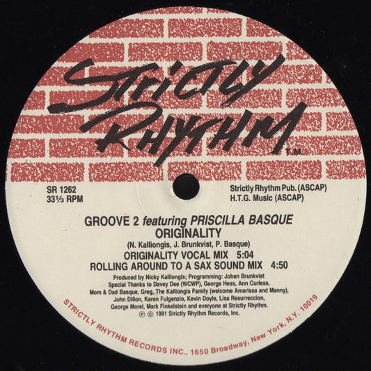 Groove 2 Featuring Priscilla Basque : Originality / Attraction (12")