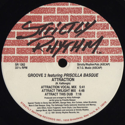 Groove 2 Featuring Priscilla Basque : Originality / Attraction (12")