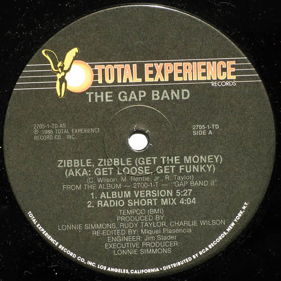 The Gap Band : Zibble, Zibble (Get The Money) (AKA: Get Loose, Get Funky) (12")