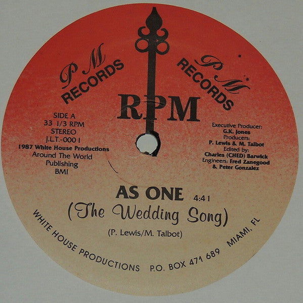 RPM (4) : As One (The Wedding Song) (12")