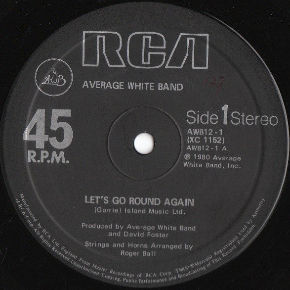 Average White Band : Let's Go Round Again (12")