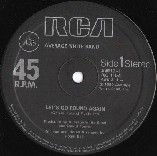 Average White Band : Let's Go Round Again (12")