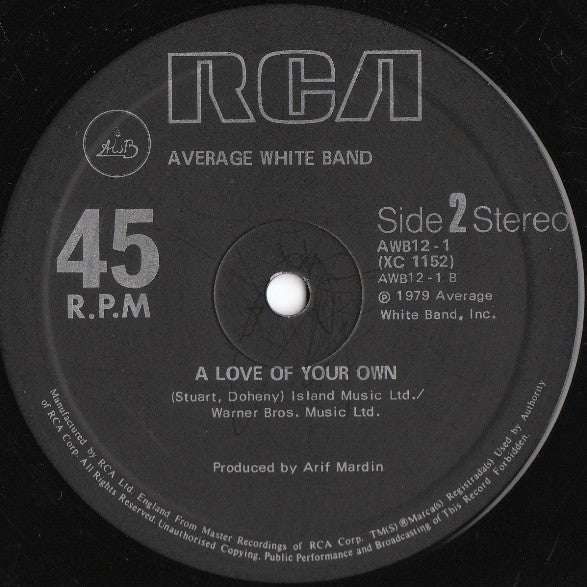 Average White Band : Let's Go Round Again (12")