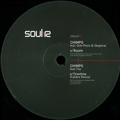 Chimpo Feat: Dub Phizix & Skeptical (2) / Chimpo Feat: Fox* : Buzzin / Frontline (Calibre Remix) (12")