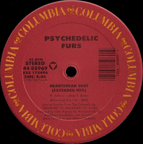 Psychedelic Furs* : Heartbreak Beat (12", Car)