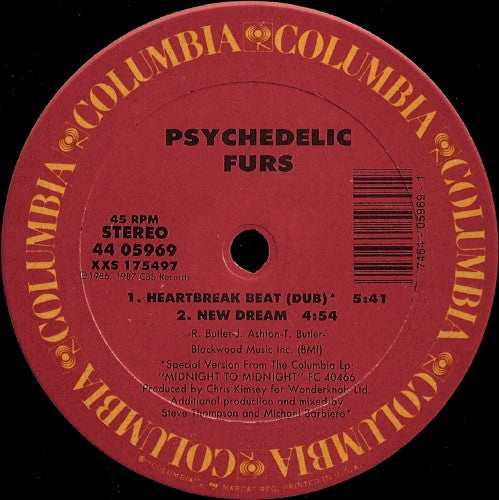 Psychedelic Furs* : Heartbreak Beat (12", Car)