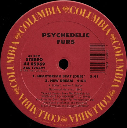 Psychedelic Furs* : Heartbreak Beat (12", Car)