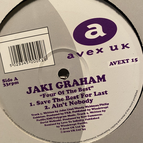 Jaki Graham : Four Of The Best (12")