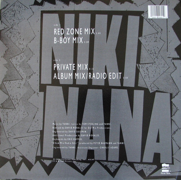 Yanni (2) : Niki Nana (12", Single)
