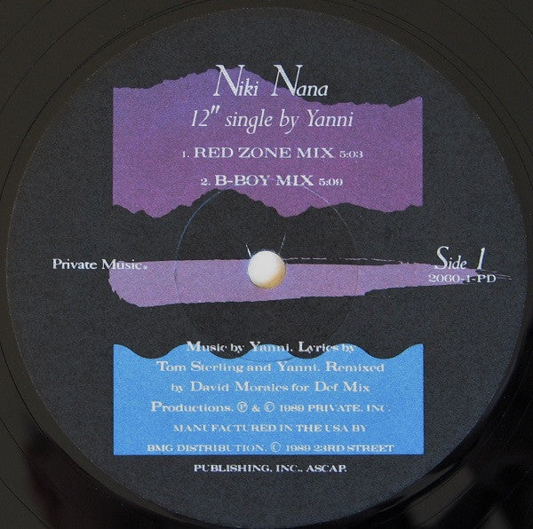 Yanni (2) : Niki Nana (12", Single)