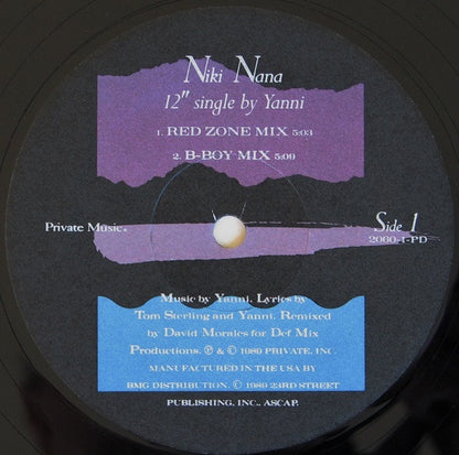 Yanni (2) : Niki Nana (12", Single)