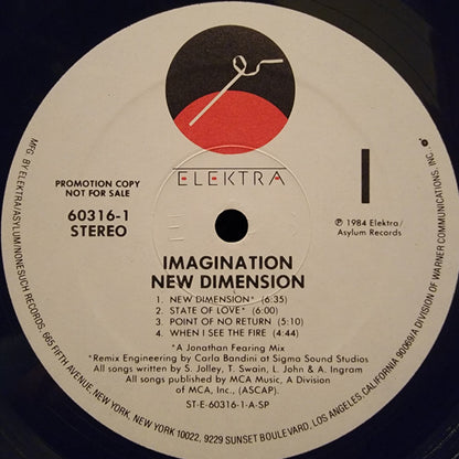 Imagination : New Dimension (LP, Album, Promo, SP-)