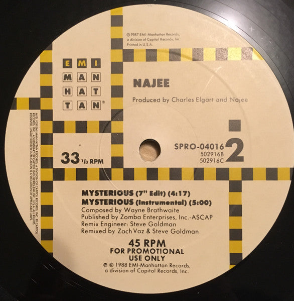 Najee : Mysterious (12", Promo)