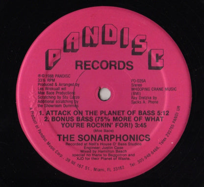 The Sonarphonics : Attack On The Planet Of Bass (12")