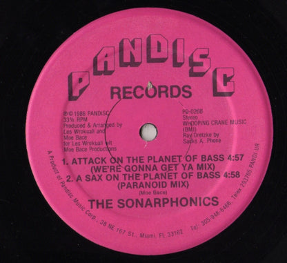 The Sonarphonics : Attack On The Planet Of Bass (12")