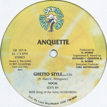 Anquette : Ghetto Style... (12")