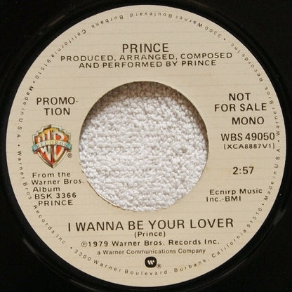 Prince : I Wanna Be Your Lover (7", Mono, Promo, Los)
