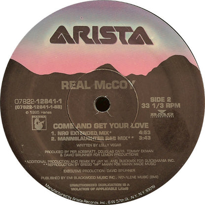 Real McCoy : Come And Get Your Love (12")