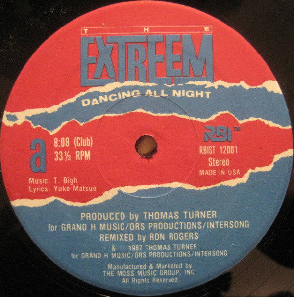 The Extreem : Dancing All Night (12")