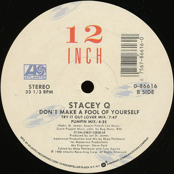 Stacey Q : Don't Make A Fool Of Yourself (12")