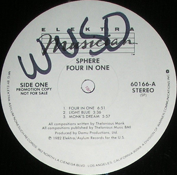 Sphere (16) : Four In One (LP, Album, Promo)
