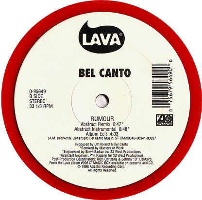 Bel Canto : Rumour (Remixes By Masters At Work) (12", Ltd, Red)