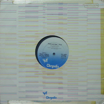 Huey Lewis And The News* : Heart And Soul (12", Single, Promo)