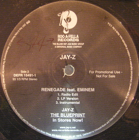 Jay-Z : Jigga (12", Single, Promo)