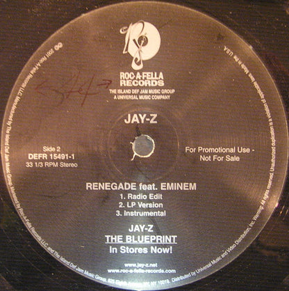 Jay-Z : Jigga (12", Single, Promo)