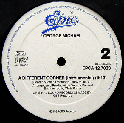 George Michael : A Different Corner (12", Maxi)